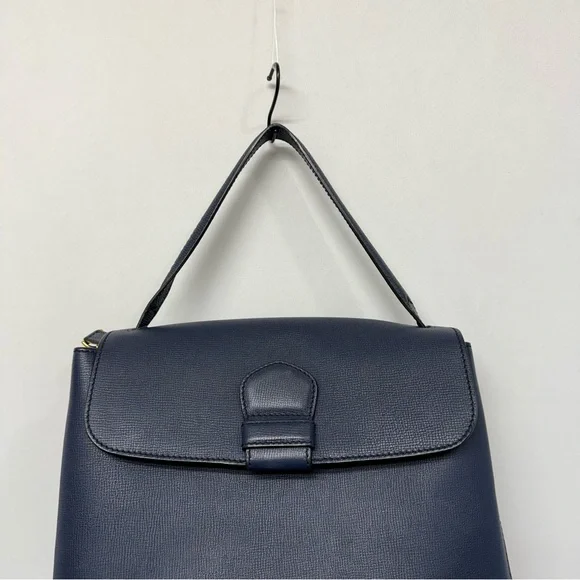 Authentic Burberry Camberley Medium Leather Satchel Navy Blue Hand Bag - Picture 2 of 16